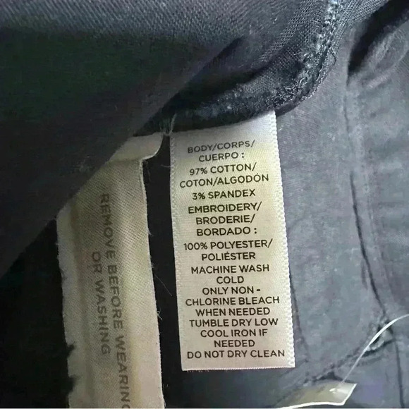 NEW | Ann Taylor LOFT The Riviera Shorts | Navy Embroidered | Women’s Size 00 - Picture 7 of 8